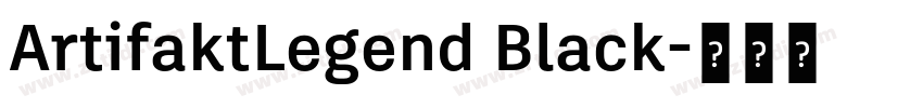 ArtifaktLegend Black字体转换